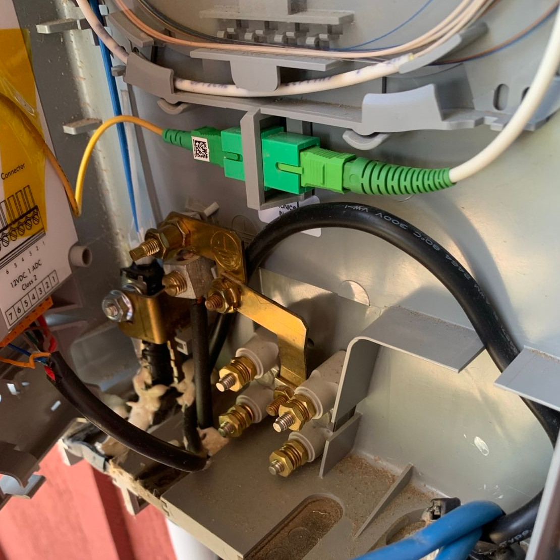 Optical network terminal installation